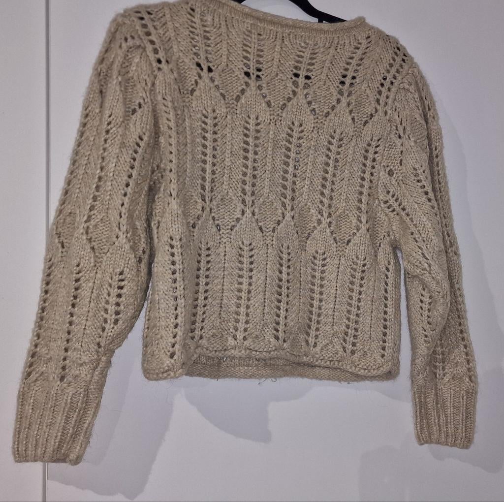 Pull en laine Zara femme, Taille 38/40 (M), Enlèvement ou Envoi, Beige, Comme neuf