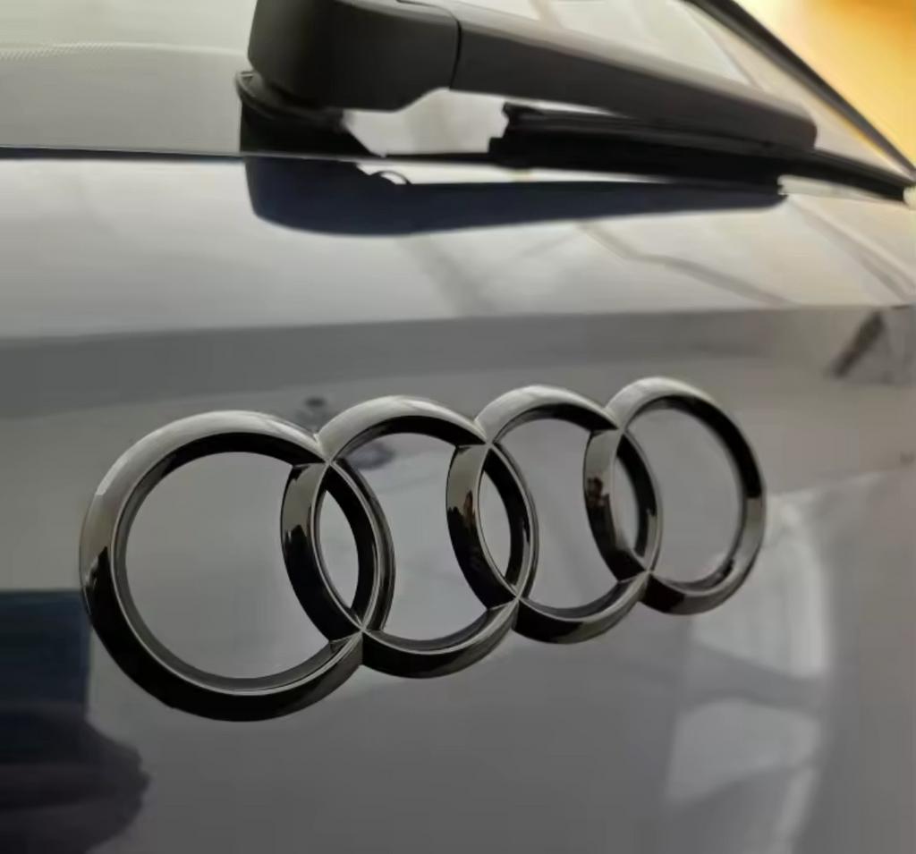 Audi embleem glans zwart stuur embleem a1 a3 a4 a5 a6 a7 q3, Enlèvement ou Envoi