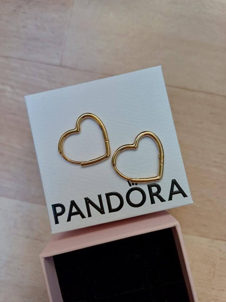 Nieuwe Pandora oorringen, Ophalen of Verzenden, Goud, Zilver