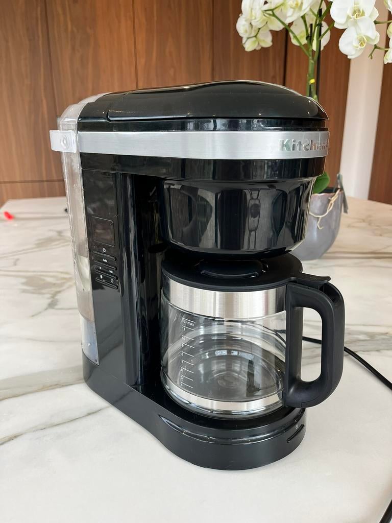 KitchenAid koffiezetapparaat zwart, Electroménager, Enlèvement, Utilisé, Cafetière, Café moulu