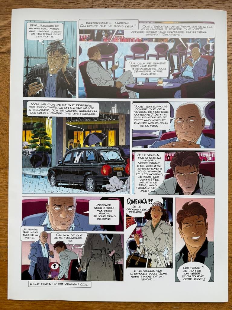 Ultra rare page 47 de Largo Winch. Album 20 secondes., Enlèvement ou Envoi, Comme neuf