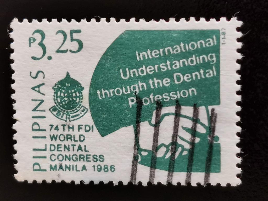 Filippijnen 1987 - Internationaal tandartsen congres, Ophalen of Verzenden, Gestempeld, Zuidoost-Azië