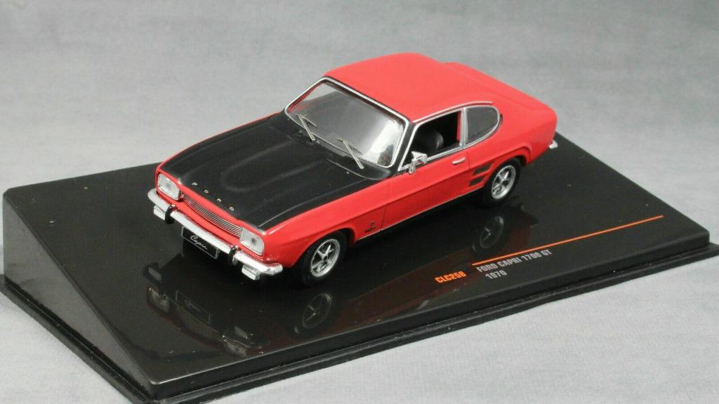 1:43 Ixo CLC258 Ford Capri MKI 1700 GT 1970 rood, Enlèvement ou Envoi, Neuf, Voiture