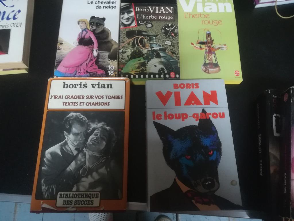 Boris VIAN  -  Livres romans, Enlèvement ou Envoi, Boris Vian
