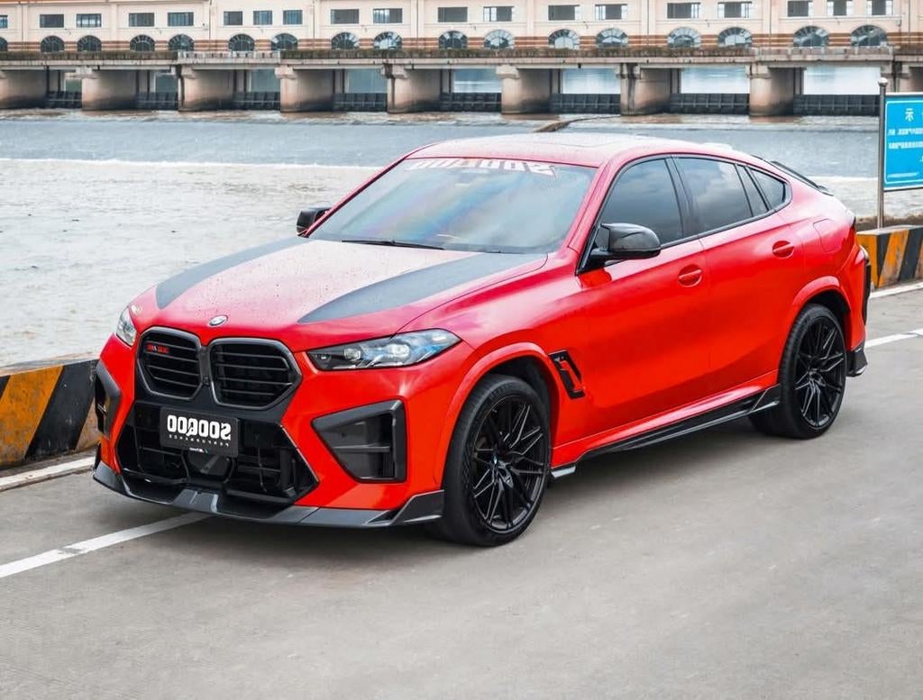 Ensemble spoiler et diffuseur en carbone pour BMW X6M F96 LC, Enlèvement ou Envoi