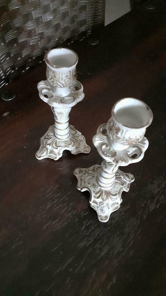 Bougeoirs en biscuit, Antiek en Kunst, Ophalen of Verzenden