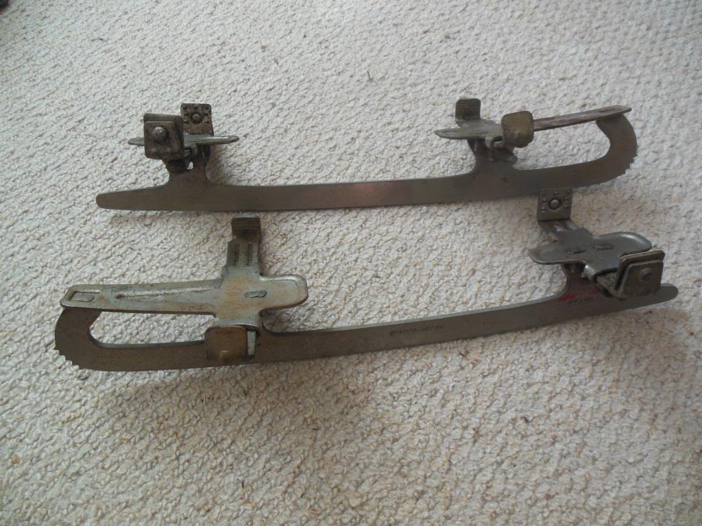 Oude metalen onderbind schaatsen/ijzers Kondor Velox 30-32, Antiek en Kunst, Ophalen of Verzenden