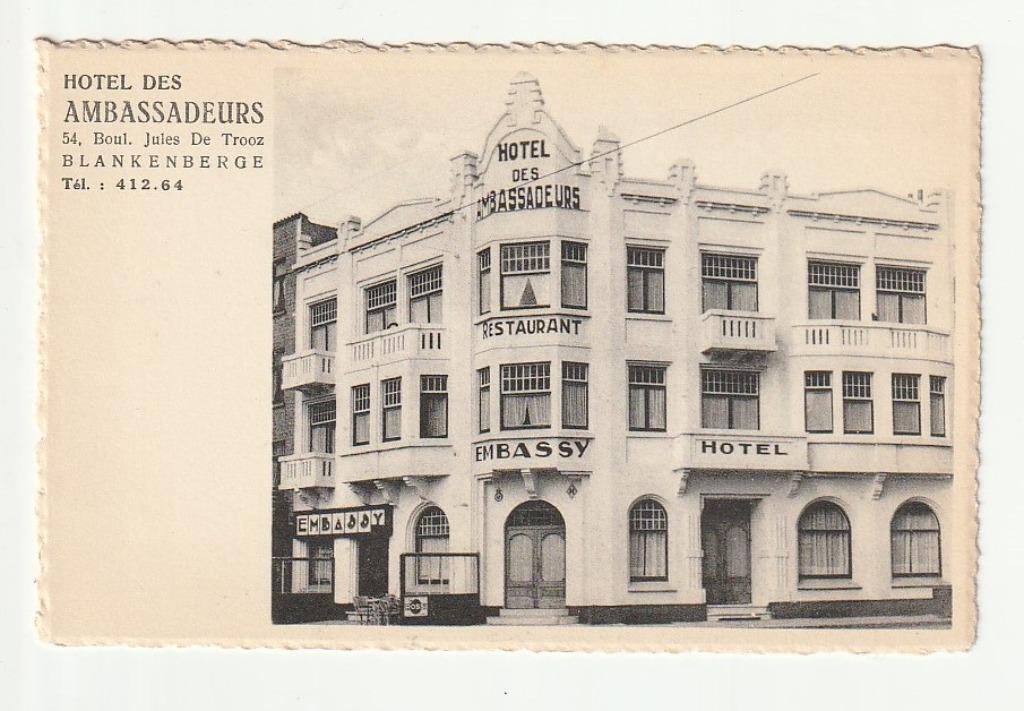 retro postkaart Blankenberge, Ophalen of Verzenden, Ongelopen, West-Vlaanderen