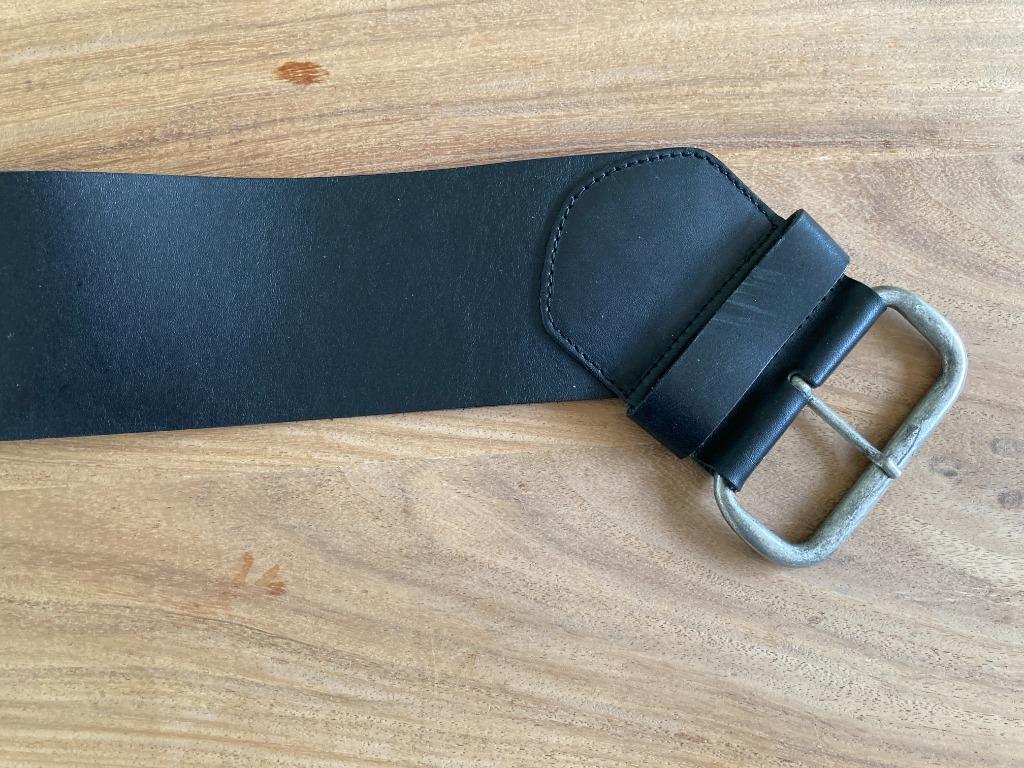 Zwarte leren taille riem - Dolce & C - maat 95, Kleding | Dames, Dolce C, 5 cm of meer, 90 tot 100 cm, Tailleriem