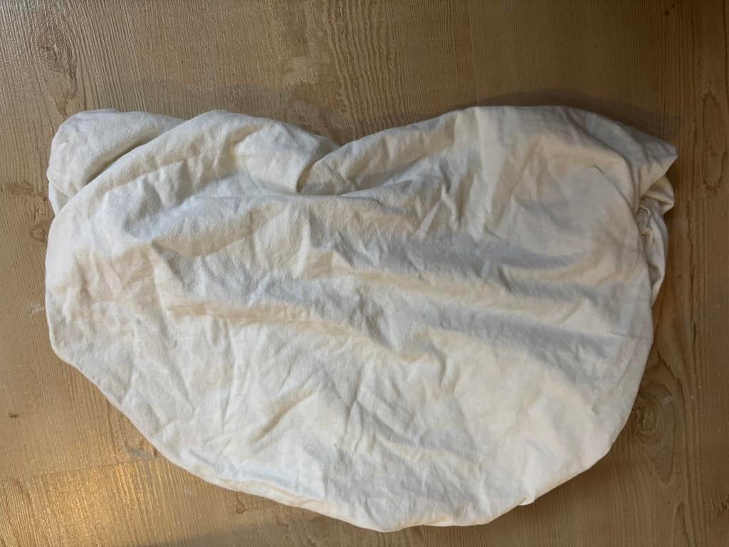 Hoeslaken voor wieg, Gebruikt, Jongetje of Meisje, Ophalen of Verzenden, Wit