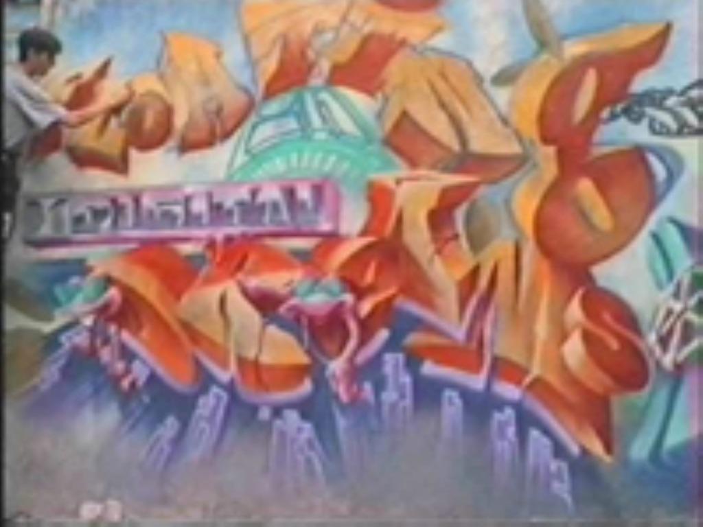 graffiti DUCK wie katoen floating in digital dreams 1995, Verzenden