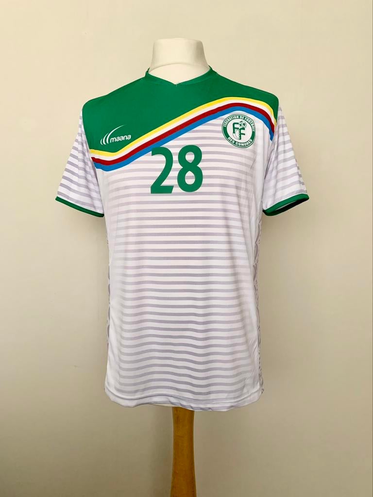 Comoros 2016-2017 away Faïz Selemani match worn Africa shirt, Taille L, Enlèvement ou Envoi, Utilisé, Maillot
