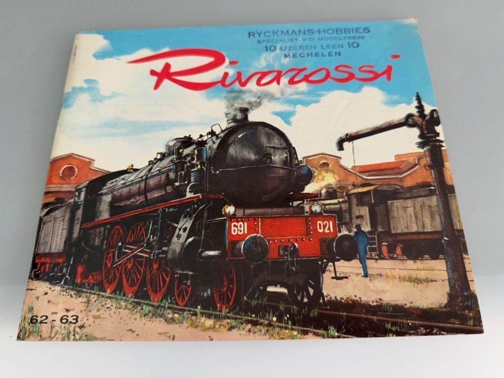Zeer exclusieve brochure  modeltreinen Rivarossi 1962/63, Ophalen of Verzenden, Zo goed als nieuw, Boek, Tijdschrift of Catalogus