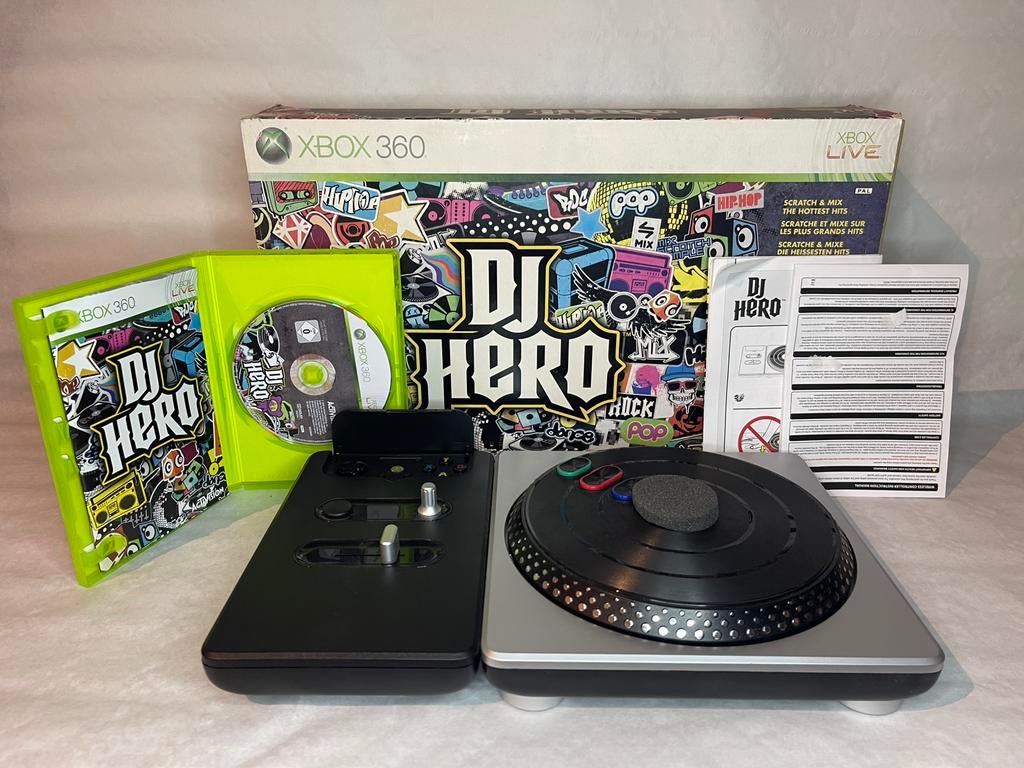 Xbox 360 dj hero turntable bundle CIB, Enlèvement ou Envoi, Comme neuf