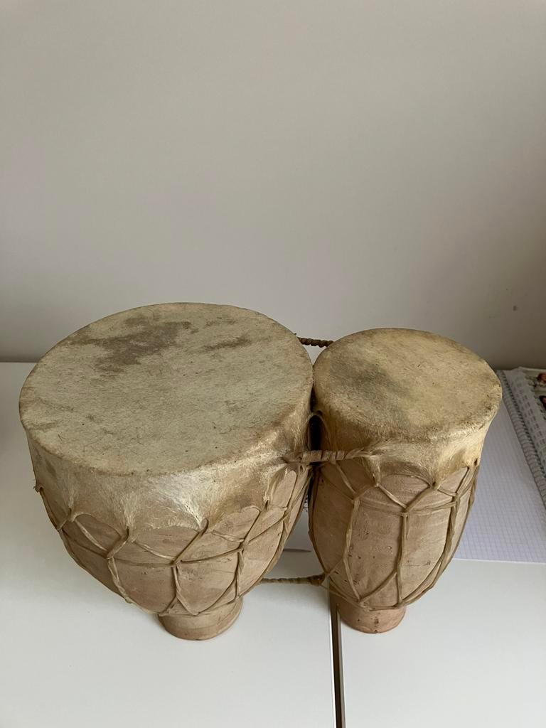Marokkaanse bongo percussie drum, Musique & Instruments, Enlèvement, Comme neuf
