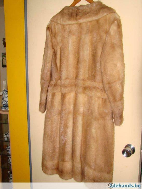 Nerts Mink Bontmantel en hoed, Enlèvement, Porté, Taille 42/44 (L)