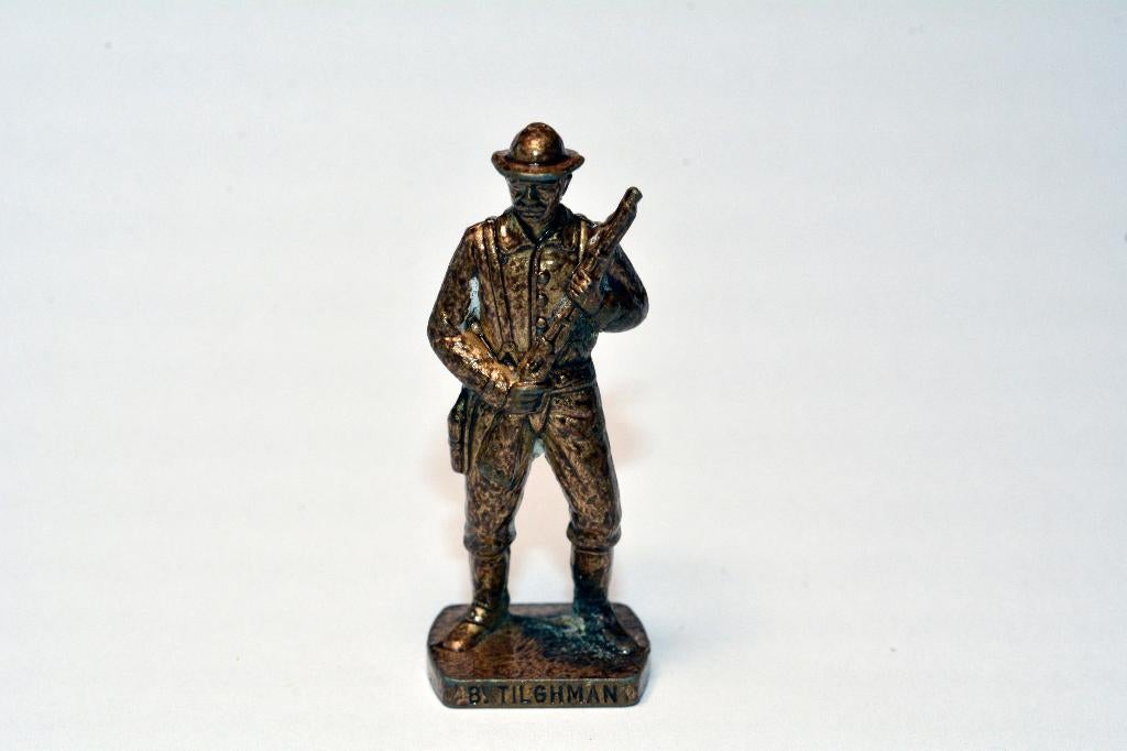 Metal Berühmte Westmänner Bill Tilghman Messing, Collections, Œufs à surprise, Utilisé, Autres types, Enlèvement ou Envoi