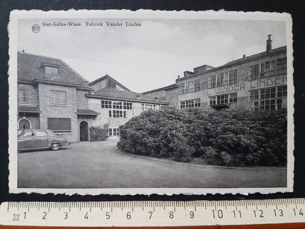 Postkaart St Sint-Gilles-Waas Fabriek Vander Linden Gillis, Ophalen of Verzenden, 1940 tot 1960, Ongelopen, Oost-Vlaanderen