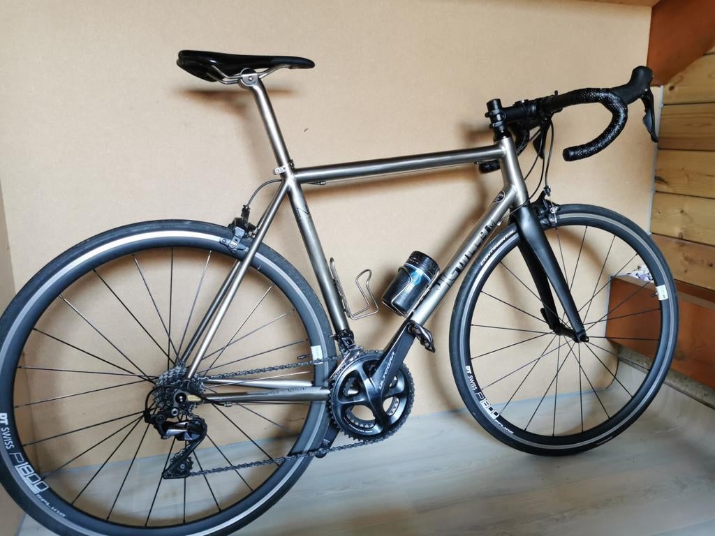 titanium maat 56 J Guillem, Fietsen en Brommers, Ophalen, Zo goed als nieuw, Titanium