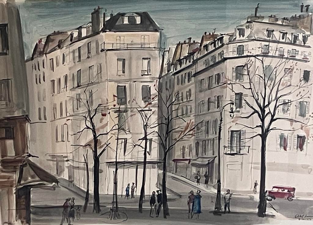 Gemengde techniek, Louis Collet, 1954, Antiquités & Art, Enlèvement ou Envoi