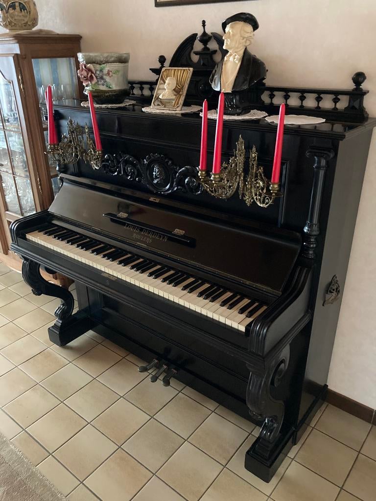 Piano Louis Derdeyn, Musique & Instruments, Brillant, Enlèvement, Utilisé, Piano