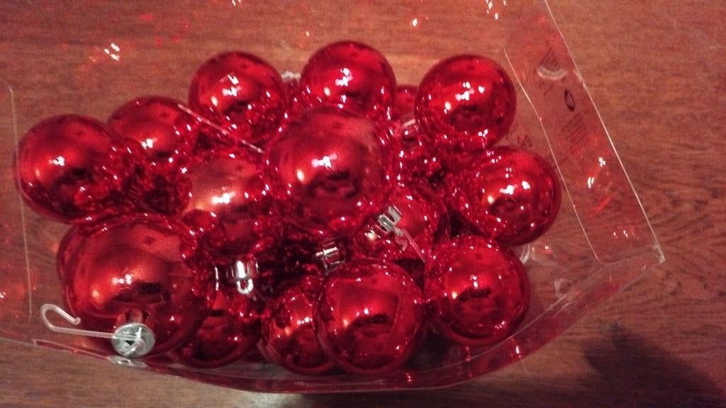 42 boules rouges de Noël, Enlèvement ou Envoi, Comme neuf