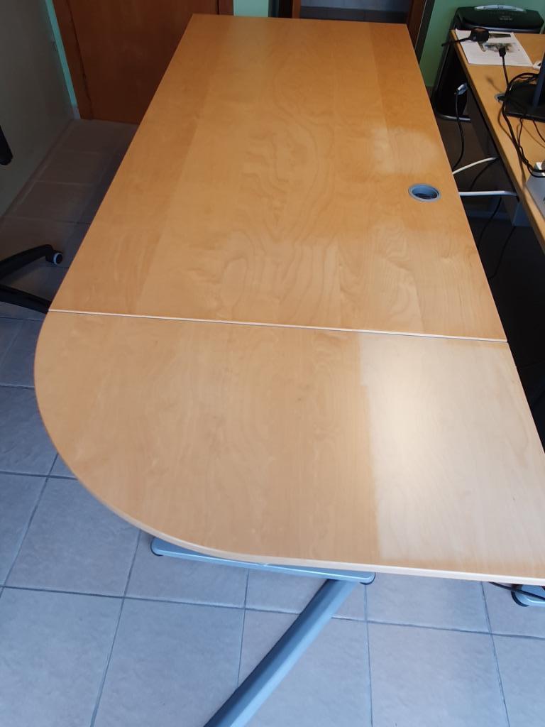 Bureau, Maison & Meubles, Bureaux, Comme neuf, IKEA, Métal, Gris, Réglable en hauteur, Enlèvement