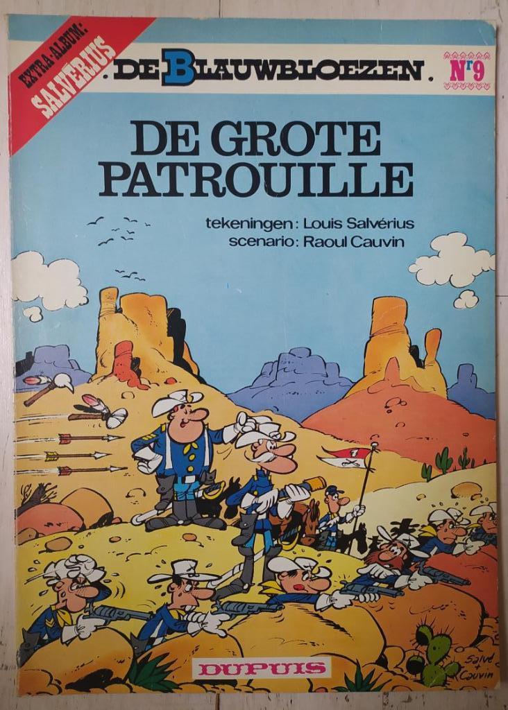 De Blauwbloezen nr. 9 - De grote patrouille (1976), Boeken, Ophalen of Verzenden