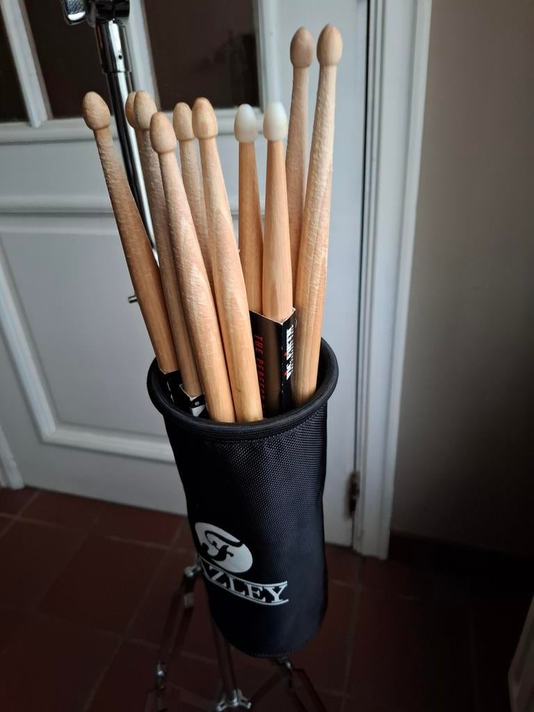 Fazley drumstokken houder, 5 paar drumstokken voor drumstel, Ophalen of Verzenden, Zo goed als nieuw