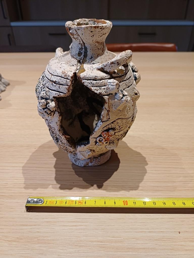 Stenen vaas voor aquarium, Ophalen of Verzenden, Gebruikt