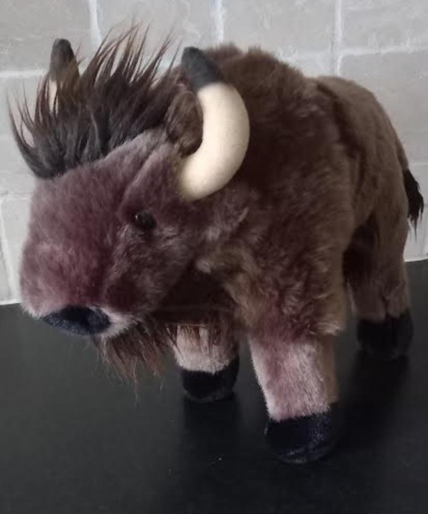 Knuffel Bizon/Buffel, Ophalen of Verzenden, Zo goed als nieuw