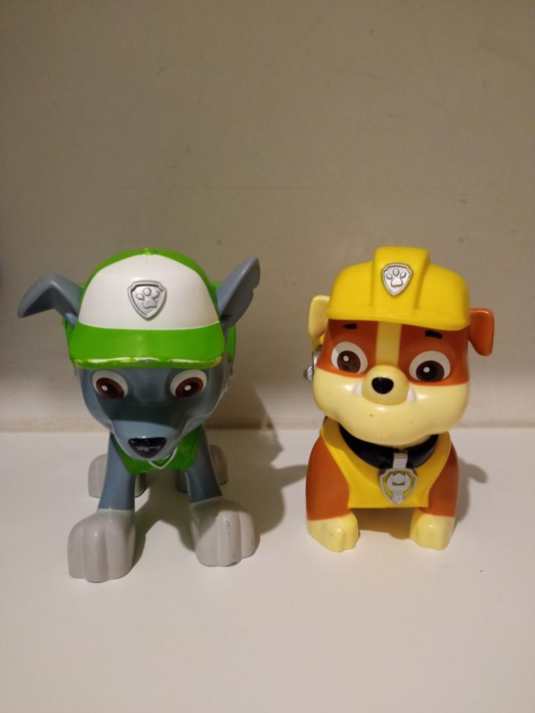 Paw Patrol - figuren Rocky + Rubble, Kinderen en Baby's, Ophalen of Verzenden, Gebruikt