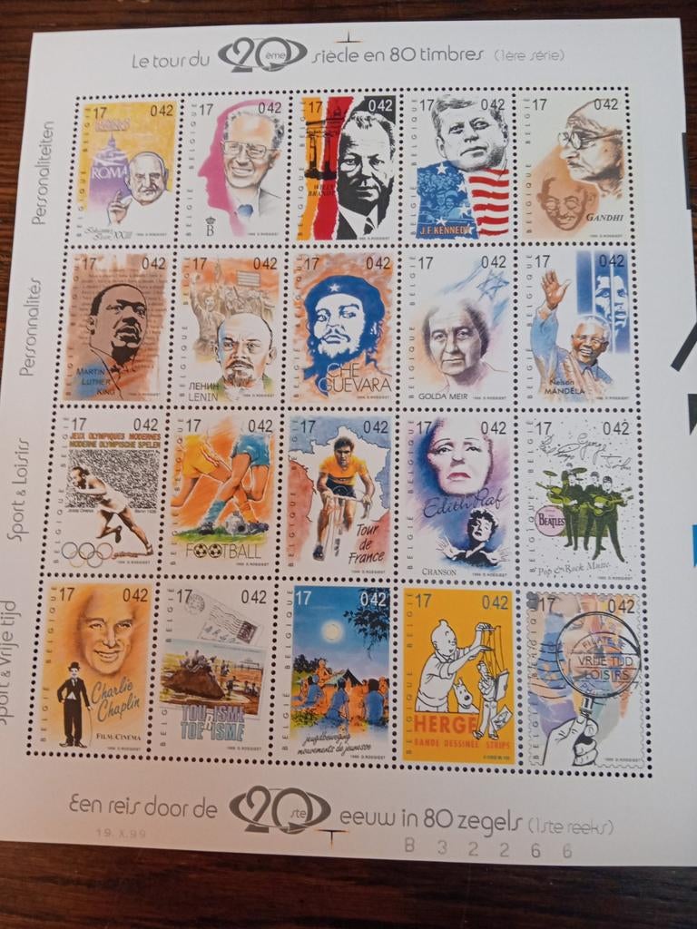 Belgique Année 1999 état neuf lot 67A, Timbres & Monnaies, Timbres | Europe | Belgique, Enlèvement ou Envoi, Non oblitéré, Non oblitéré
