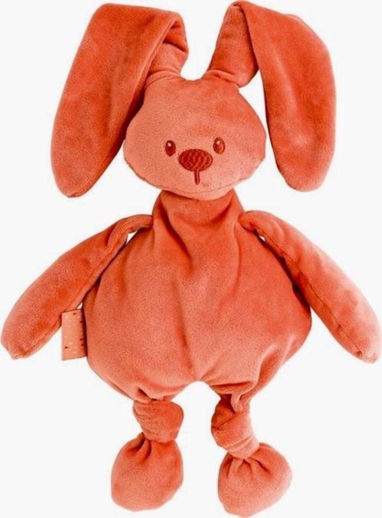 Heel zachte Nattou doudou knuffel Lapidou konijn oranje, Ophalen of Verzenden, Nieuw, Konijn