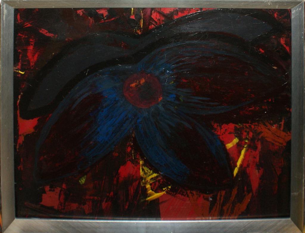 François Millon (1952): Bloem (85 x 69 cm), Enlèvement ou Envoi
