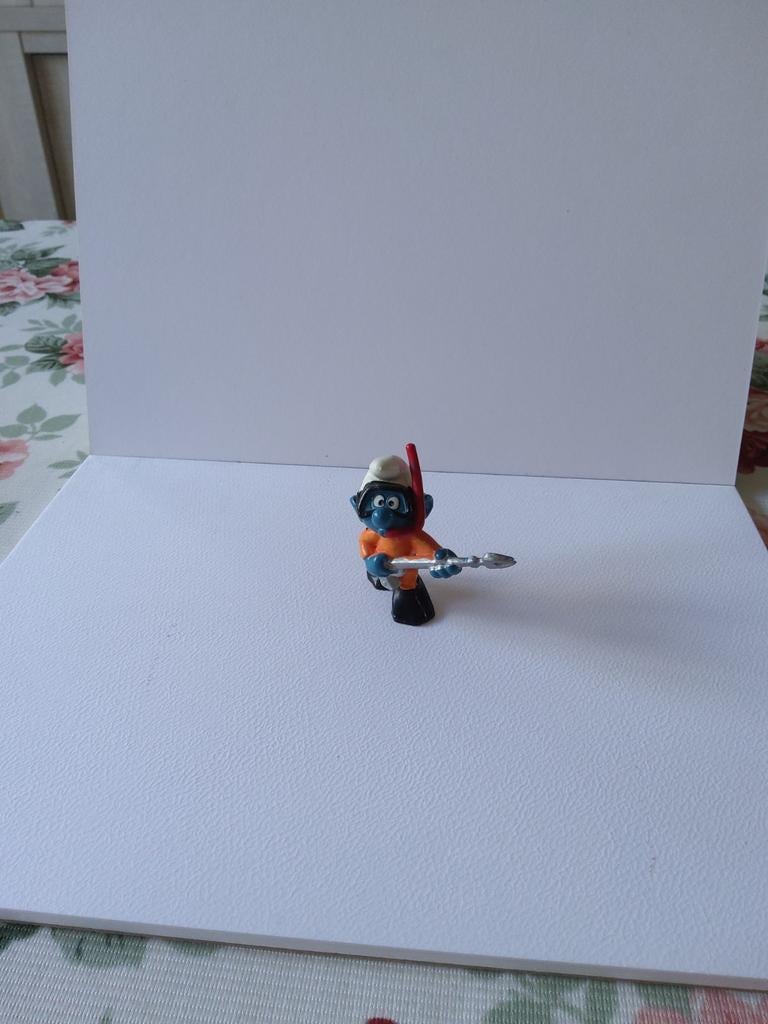Schtroumpf Plongeur, Enlèvement ou Envoi, Utilisé, Poupée, Figurine ou Peluche