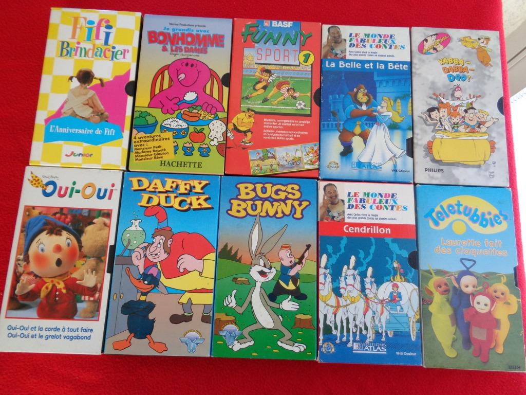 Cassette Vidéo Enfant X 10 pièces. N 5, Enlèvement ou Envoi, Utilisé, Dessins animés et Film d'animation