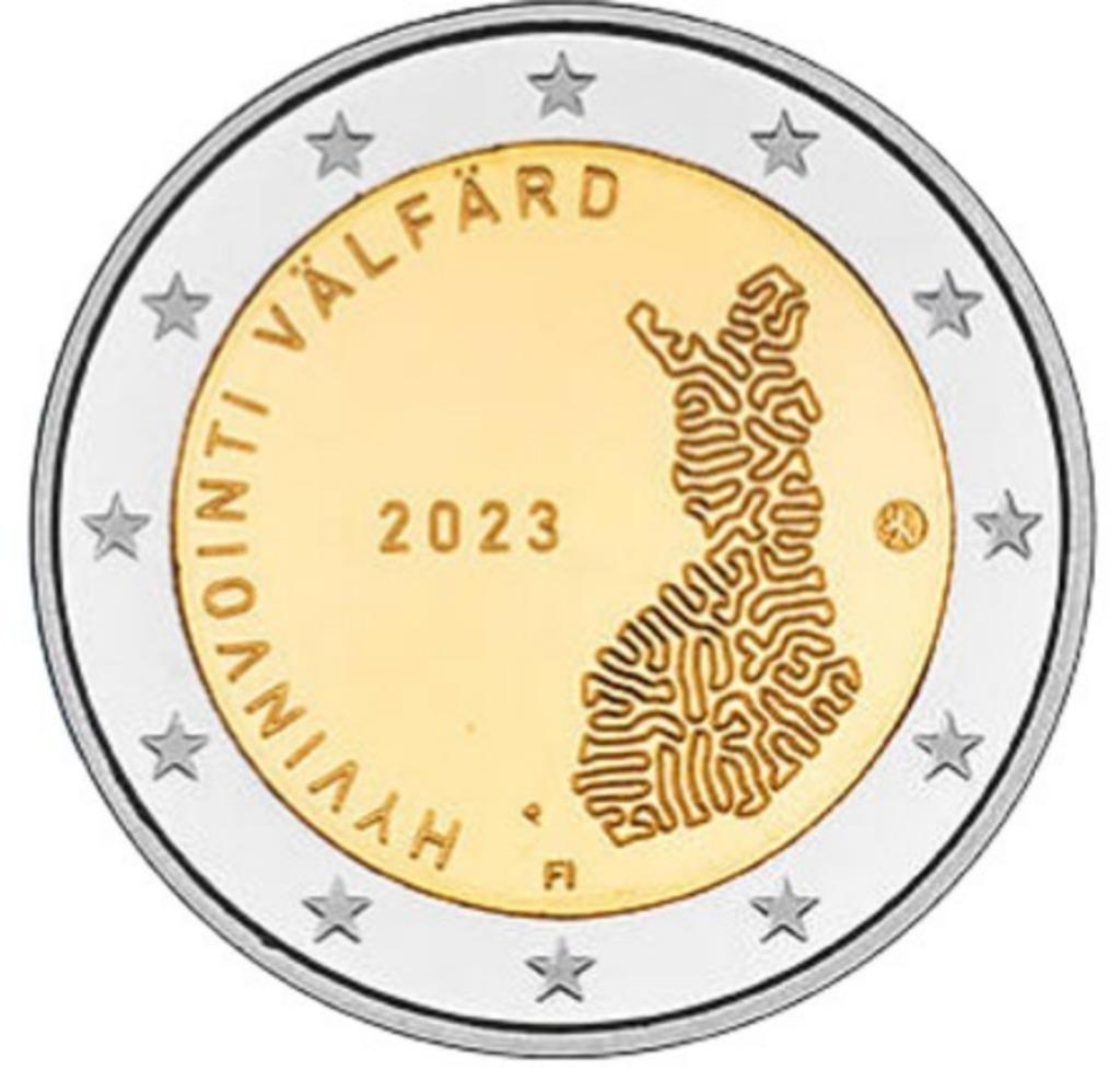 2 euro Finland 2023 Gezondheidsdienst, Ophalen of Verzenden, Finland, 2 euro