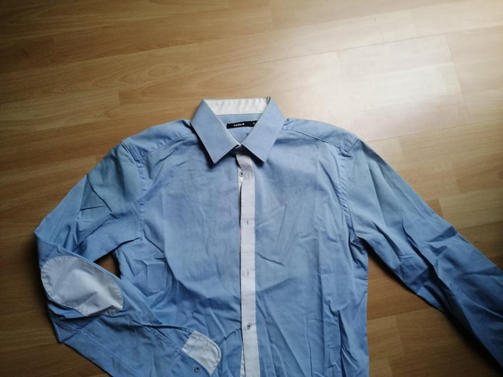 HEMD BLAUW MERK CELIO - MAAT S, Celio, Enlèvement ou Envoi, Tour de cou 38 (S) ou plus petit, Porté