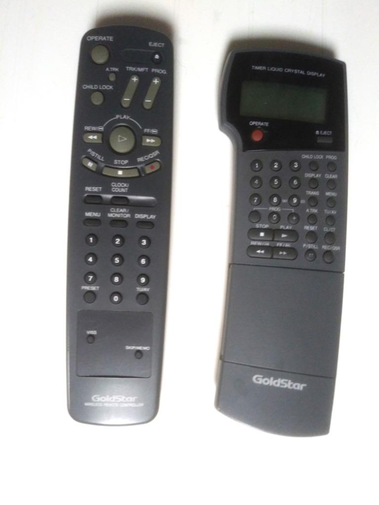 Goldstar afstandsbediening voor videorecorder VCR, Audio, Tv en Foto, Afstandsbedieningen, Gebruikt, Origineel, Vhs, Met display