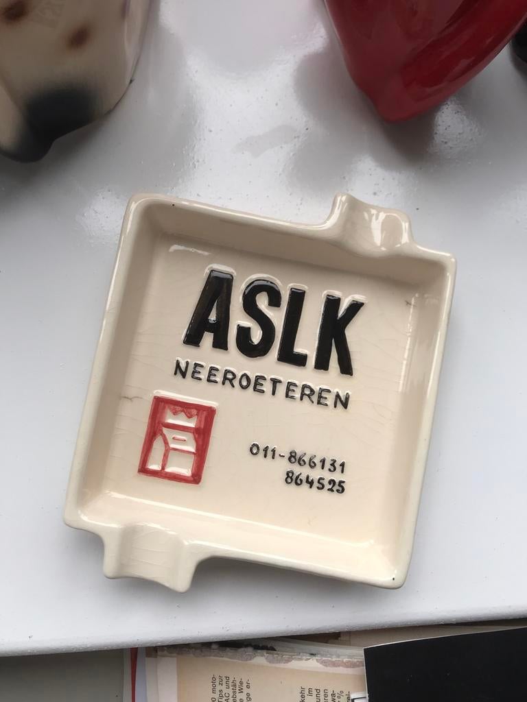 Asbak ASLK Neeroeteren, Ophalen, Gebruikt, Asbak