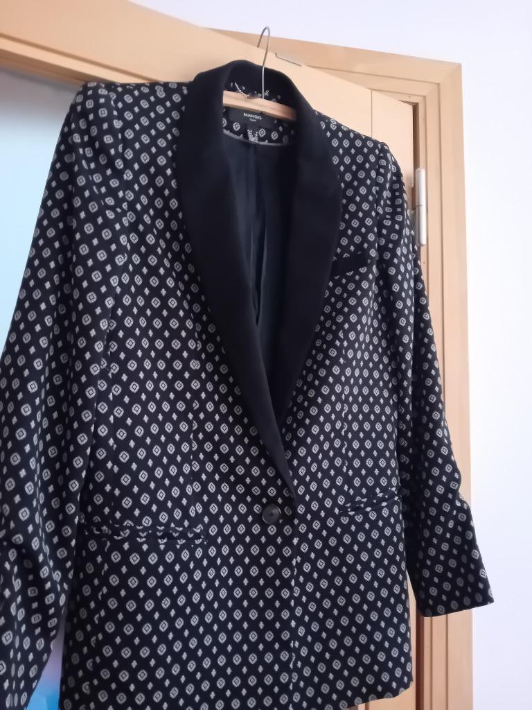 Blazer femme noir imprimé small mango, Enlèvement ou Envoi, Noir