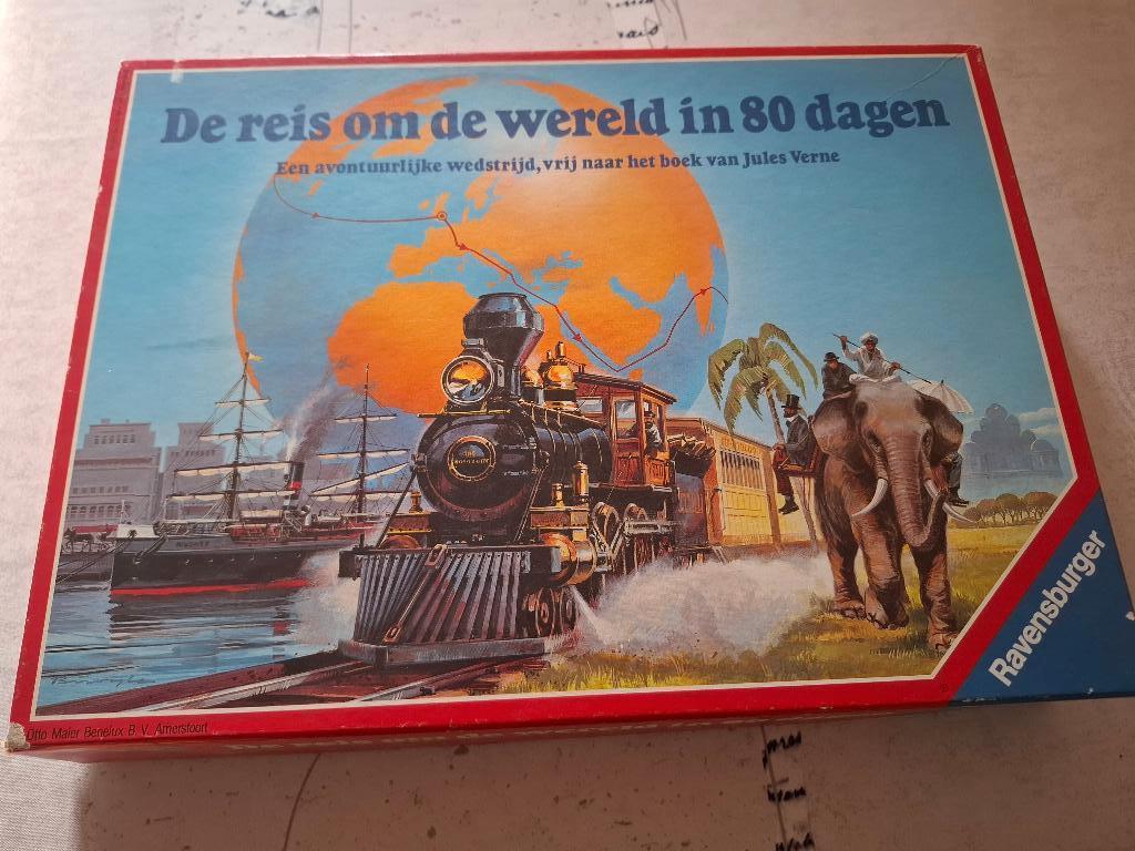 Gezelschapsspel De reis om de wereld in 80 dagen, Vijf spelers of meer, Ophalen of Verzenden, Zo goed als nieuw, Ravensburger