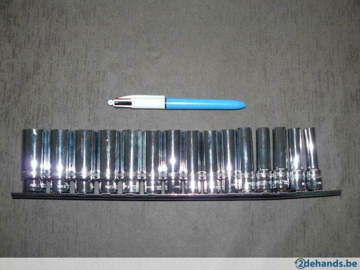 3/8" Xi-on diepe doppenset 8 - 21 mm zeskant GRATIS VERZEND, Auto diversen, Autogereedschap, Verzenden, Nieuw