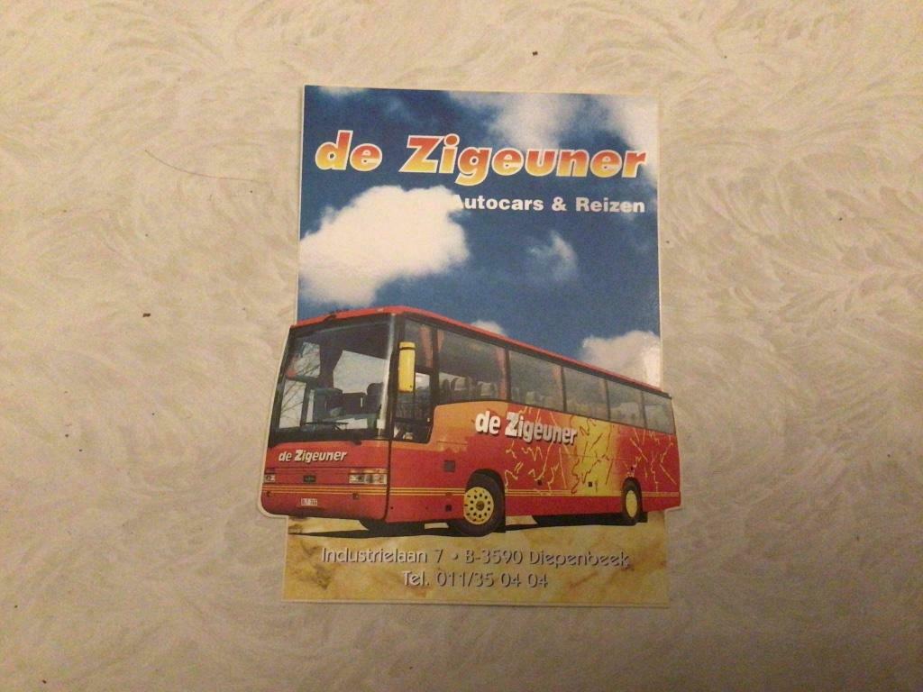 De zigeuner autocar sticker reizen per autocar, Ophalen of Verzenden