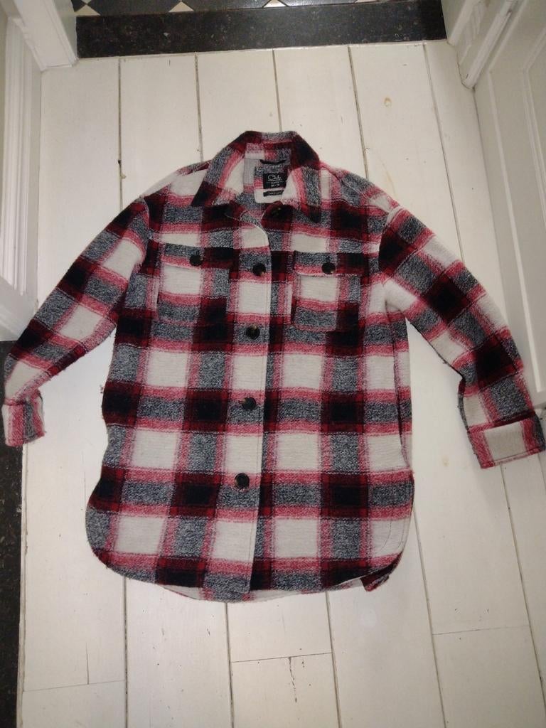 Geruit jasje/vest met zakken in de zijkant en vooraan maat38, Enlèvement ou Envoi, Comme neuf, Manteau