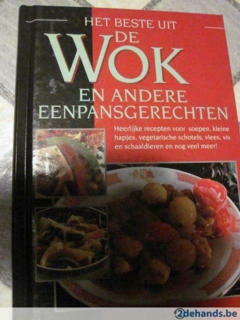 boek : wok en andere eenpansgerechten, Ophalen of Verzenden, Zo goed als nieuw