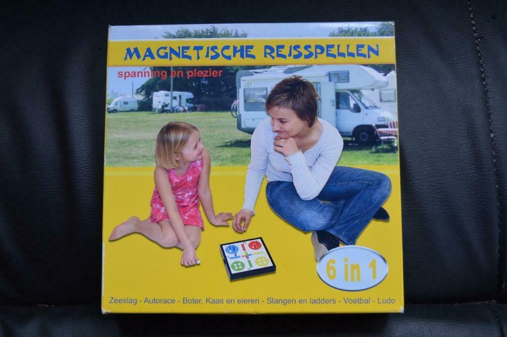 Magnetische reisspellen 6 in 1, Een of twee spelers, Ophalen of Verzenden, Zo goed als nieuw, Reisspel