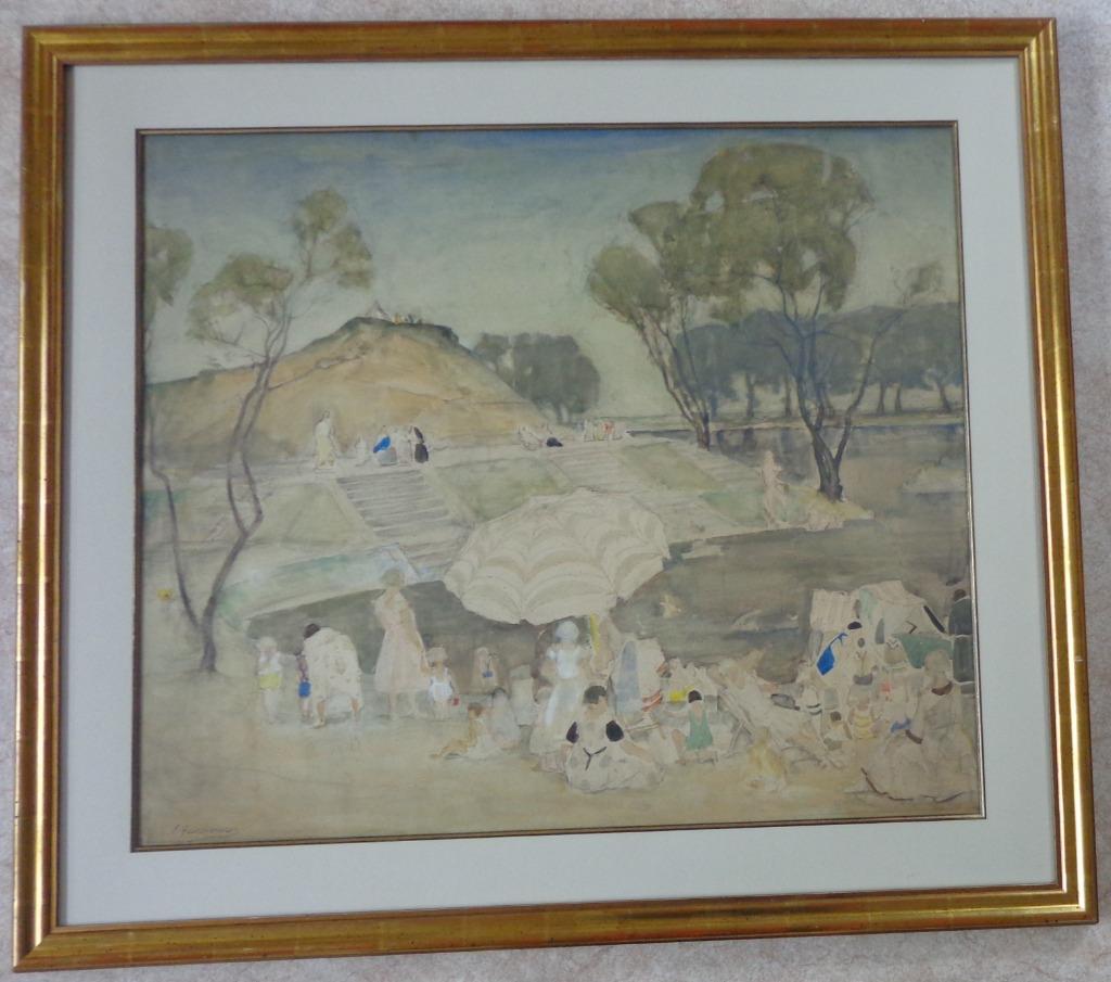EMILE GASTEMANS / ANTWERPEN / ORIGINEEL WERK / 90x101cm KAD, Enlèvement