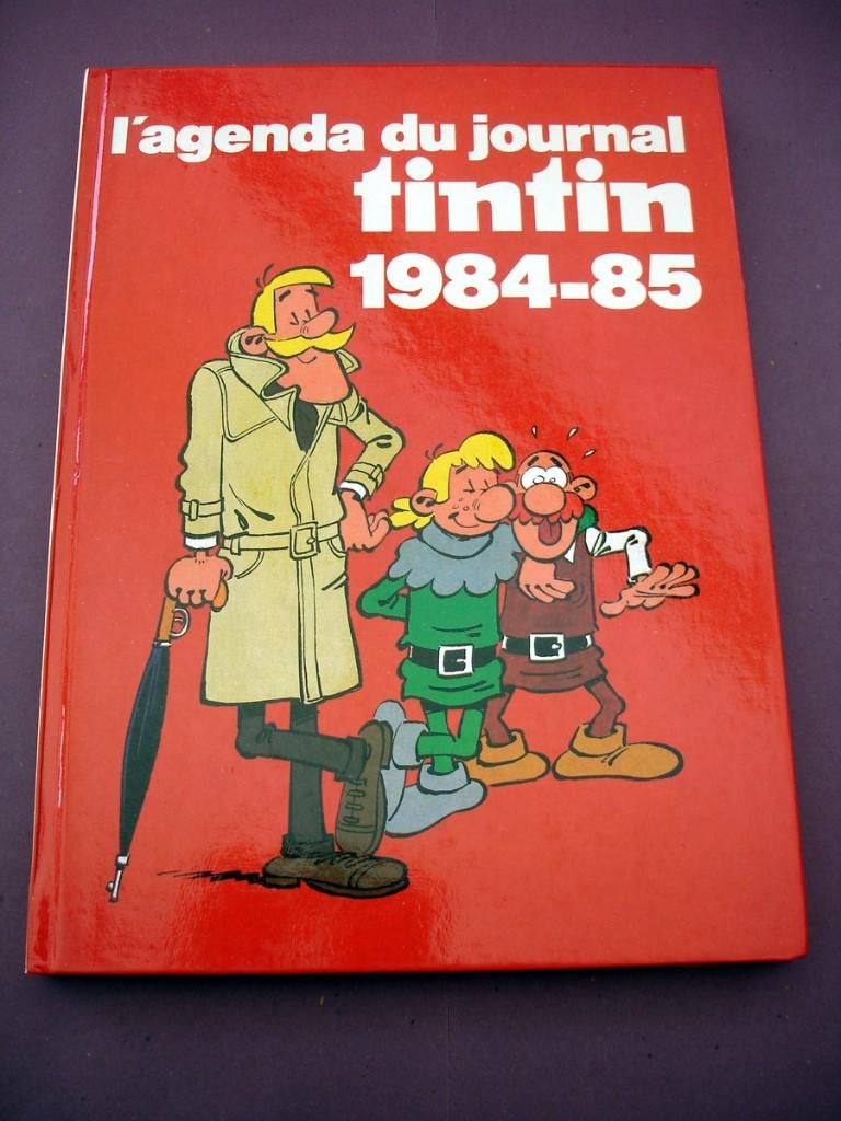 Tintin - L'agenda du journal 1984-85 - Édition du Lombard, Livres, Une BD, Envoi